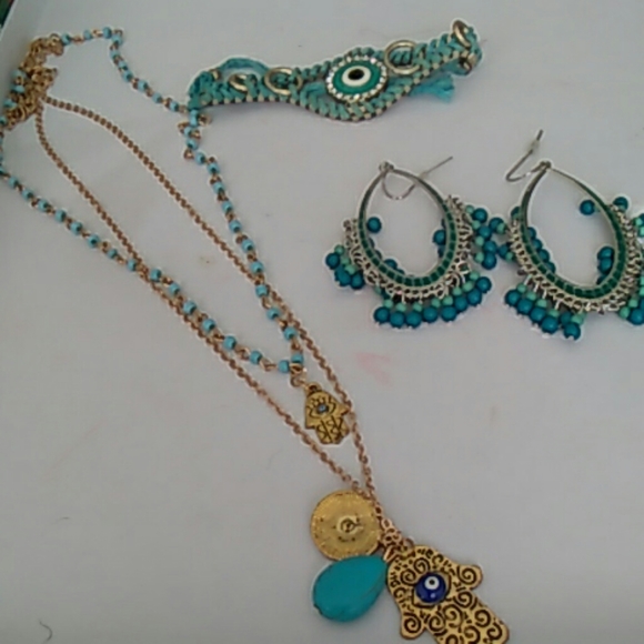 Aqua blue jewelry - Picture 2 of 2
